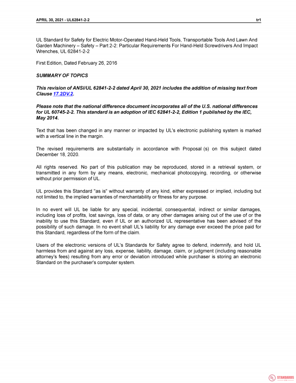 UL 62841-2-2 PDF UL 62841-2-2 PDF
